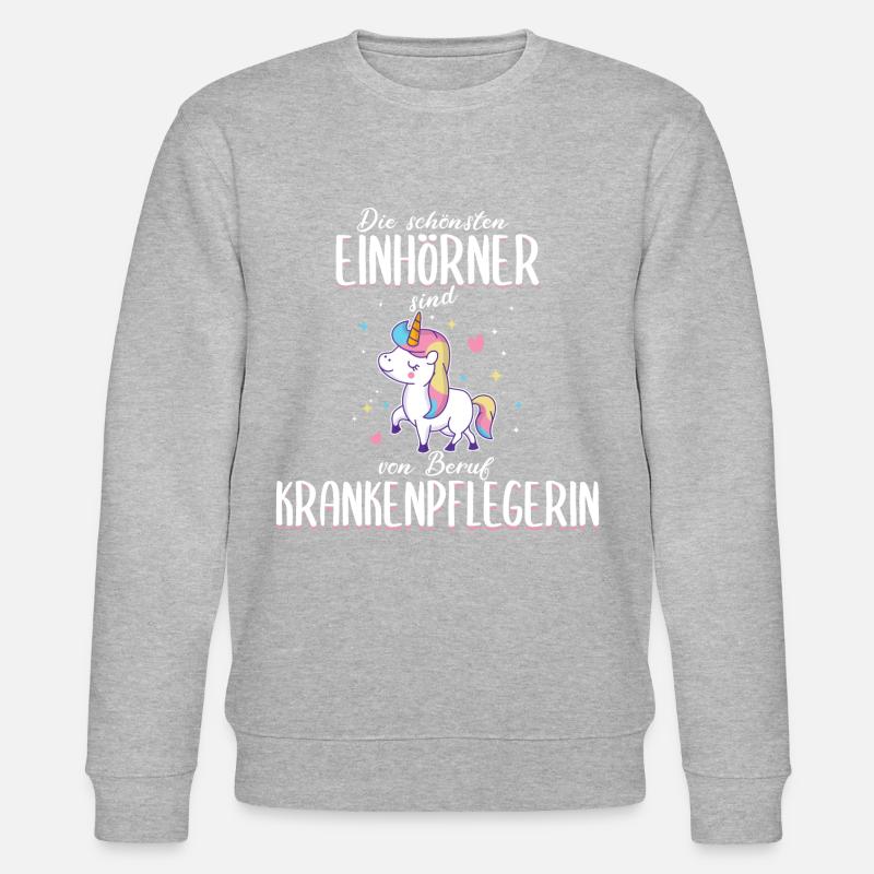 Infirmière infirmière disant - Sweat bio CHANGER Stanley/Stella Unisexe - gris chiné