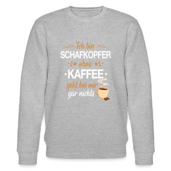Schafkopfen Schafkopf Kartenspiel Spruch - Stanley/Stella Unisex Bio-Sweatshirt CHANGER  - Grau meliert - Vorne - Nik (191cm) & Marisol (170cm)