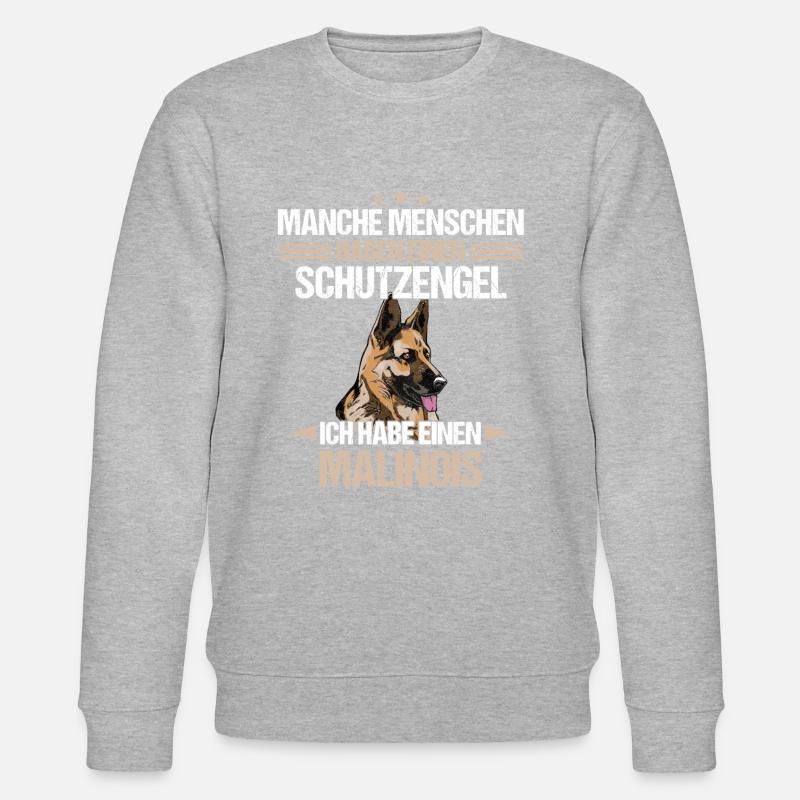 Malinois Hund Hundehalter - Stanley/Stella Unisex Bio-Sweatshirt CHANGER - Grau meliert