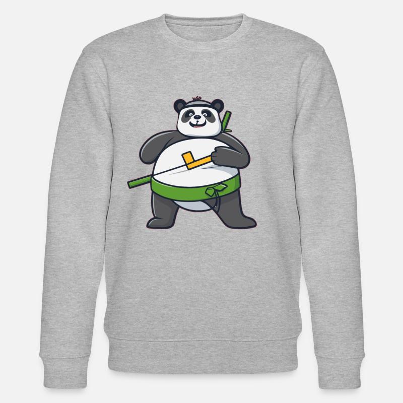 Ninja - Stanley/Stella Unisex Bio-Sweatshirt CHANGER  - Grau meliert