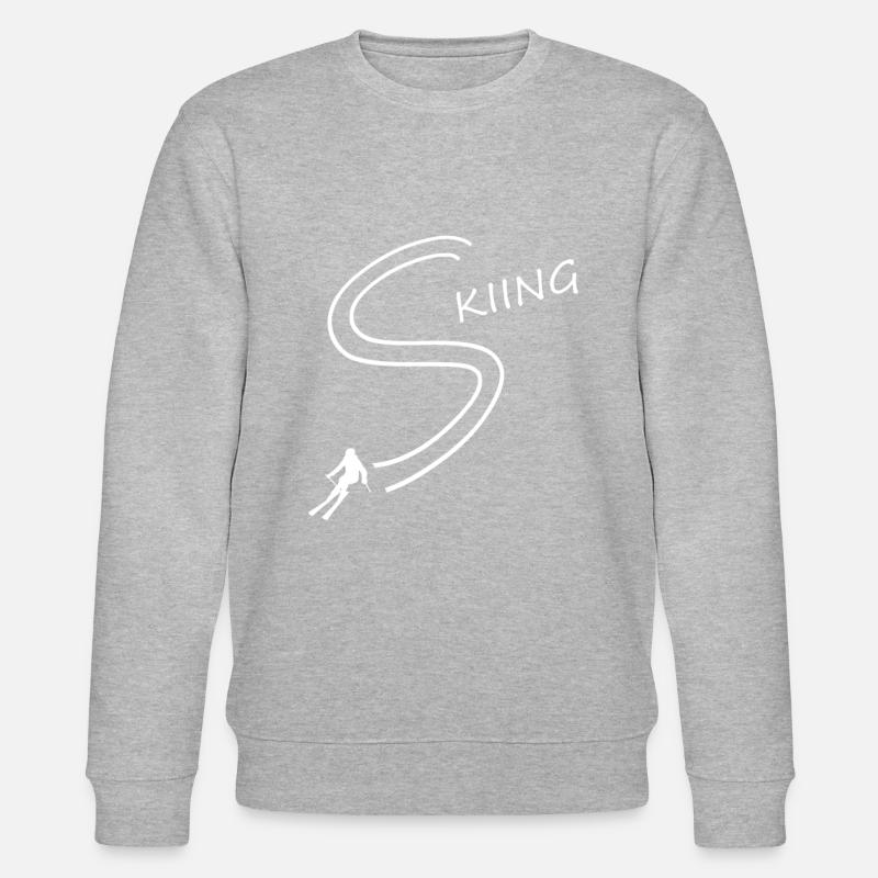 Ski fahren - Stanley/Stella Unisex Bio-Sweatshirt CHANGER - Grau meliert