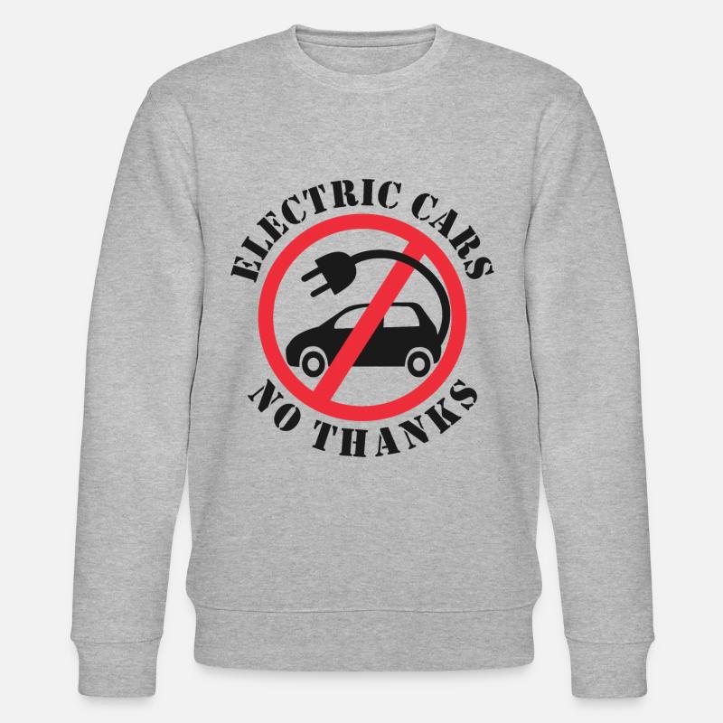 Voitures électriques Non merci - Sweat bio CHANGER Stanley/Stella Unisexe - gris chiné