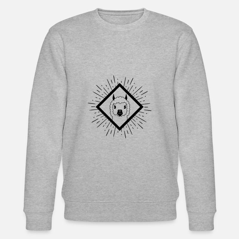 LAMA - LLAMA - Stanley/Stella Unisex Bio-Sweatshirt CHANGER  - Grau meliert