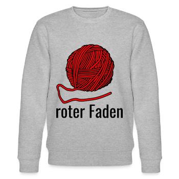 Roter Faden - Stanley/Stella Unisex Bio-Sweatshirt CHANGER  - Grau meliert - Vorne - Nik (191cm) & Marisol (170cm)