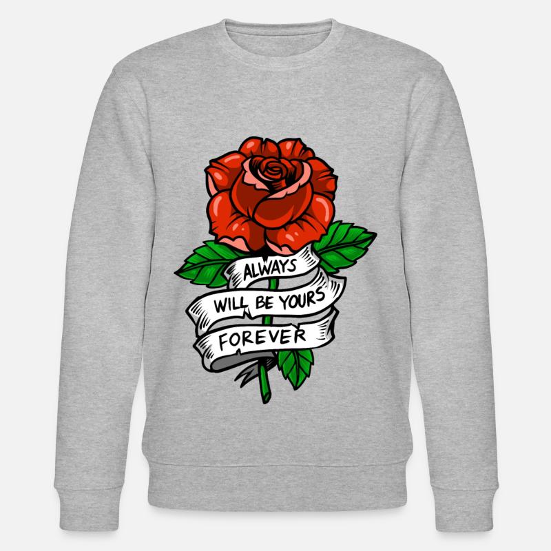 Rose - Stanley/Stella Unisex Bio-Sweatshirt CHANGER  - Grau meliert