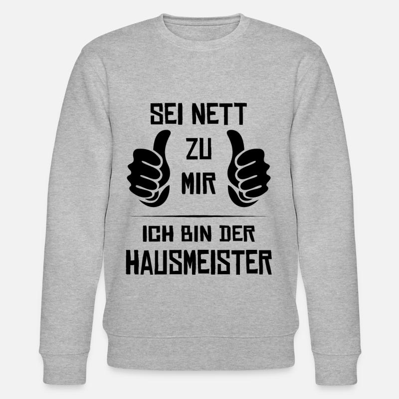 Hausmeister Geschenk - Stanley/Stella Unisex Bio-Sweatshirt CHANGER  - Grau meliert