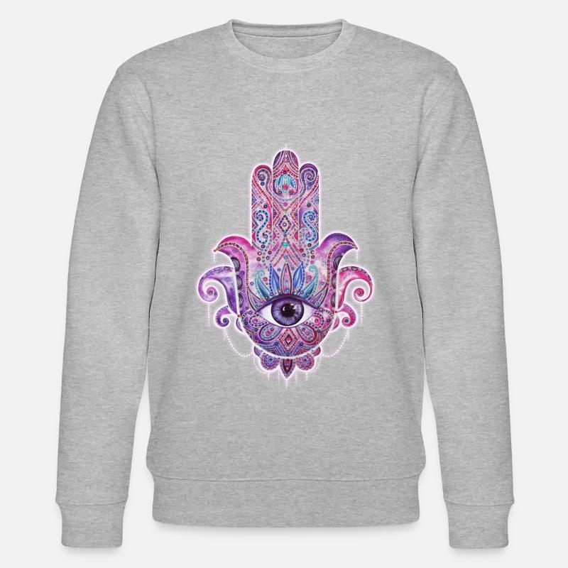 Hamsa - Stanley/Stella Unisex Bio-Sweatshirt CHANGER  - Grau meliert