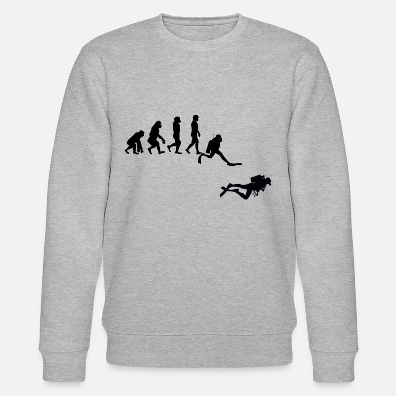 Evolution Tauchen - Stanley/Stella Unisex Bio-Sweatshirt CHANGER  - Grau meliert