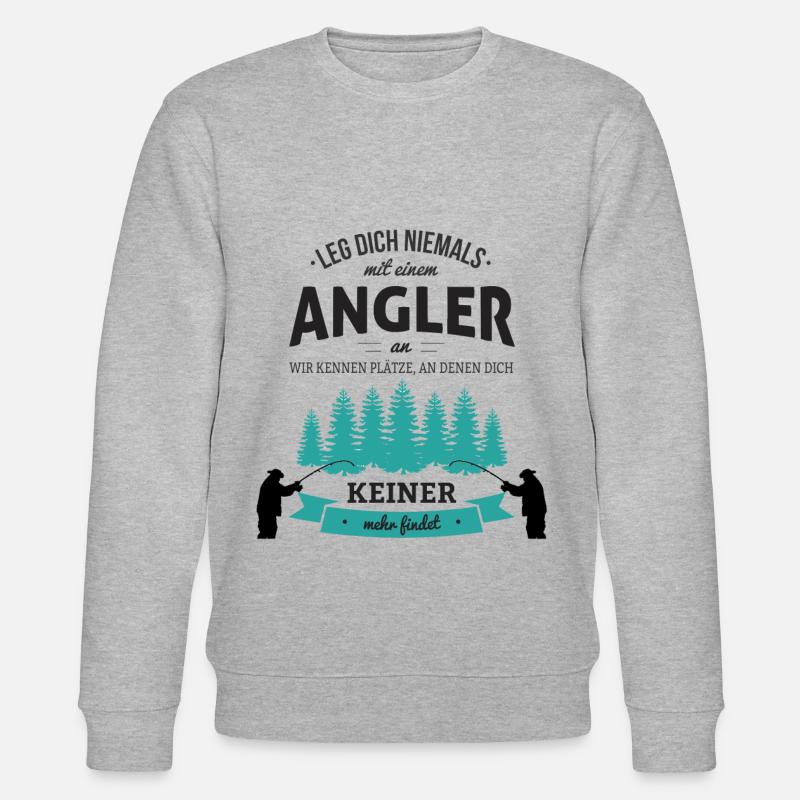 Angler - Stanley/Stella Unisex Bio-Sweatshirt CHANGER  - Grau meliert
