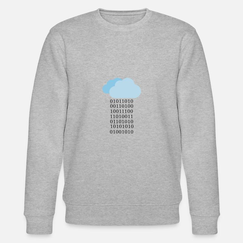 Programmeur cloud binaire - Sweat bio CHANGER Stanley/Stella Unisexe - gris chiné