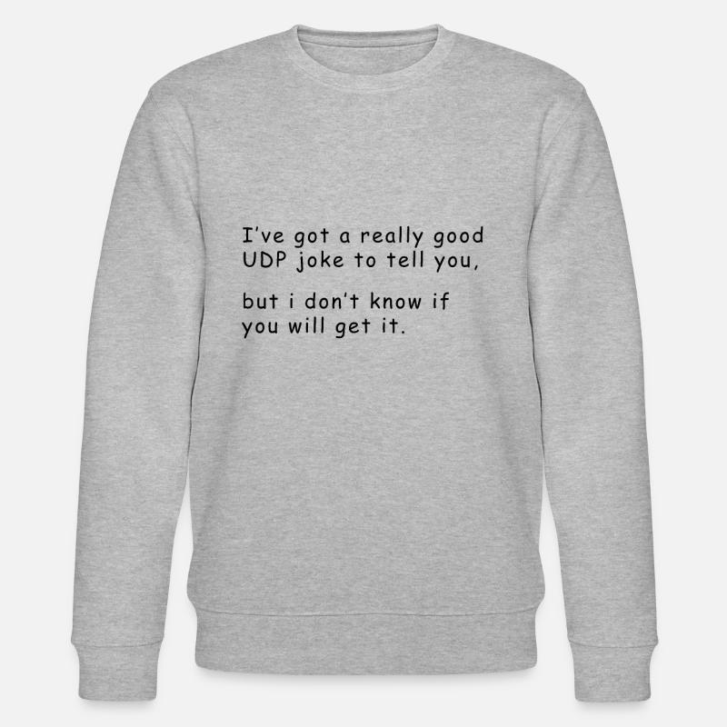 Informatiker Witz - Stanley/Stella Unisex Bio-Sweatshirt CHANGER  - Grau meliert