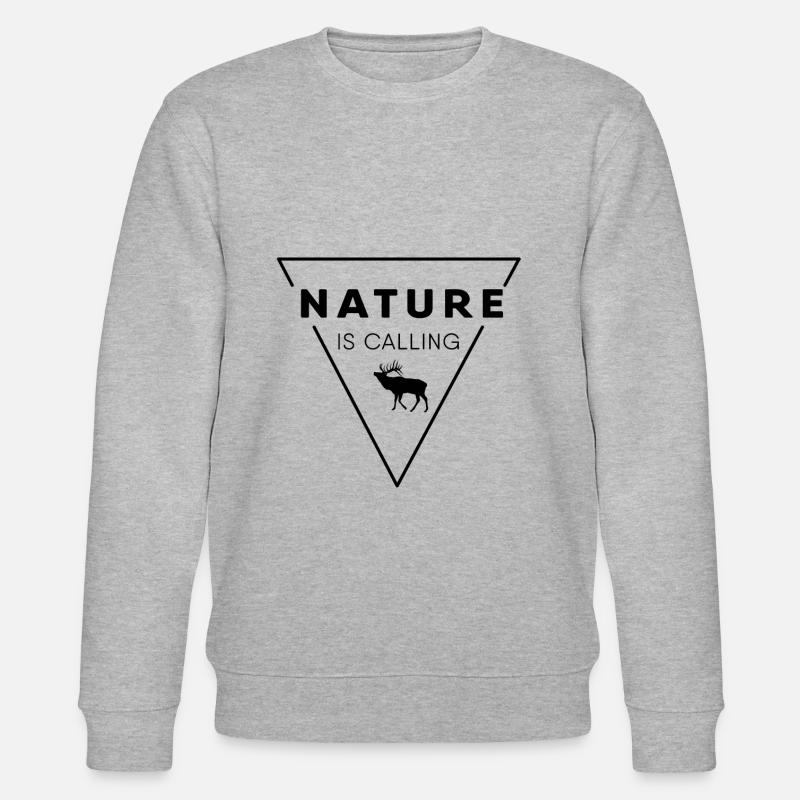 Nature lover - Nature is calling - Stanley/Stella CHANGER Unisex Organic Sweatshirt - heather grey