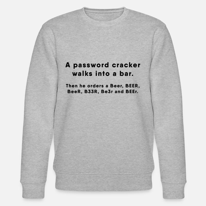 Hacker - Passwort Cracker - Stanley/Stella CHANGER Unisex Organic Sweatshirt - heather grey