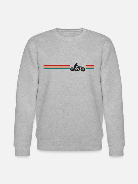 Motorcycle Chopper - Stanley/Stella CHANGER Unisex Organic Sweatshirt - heather grey