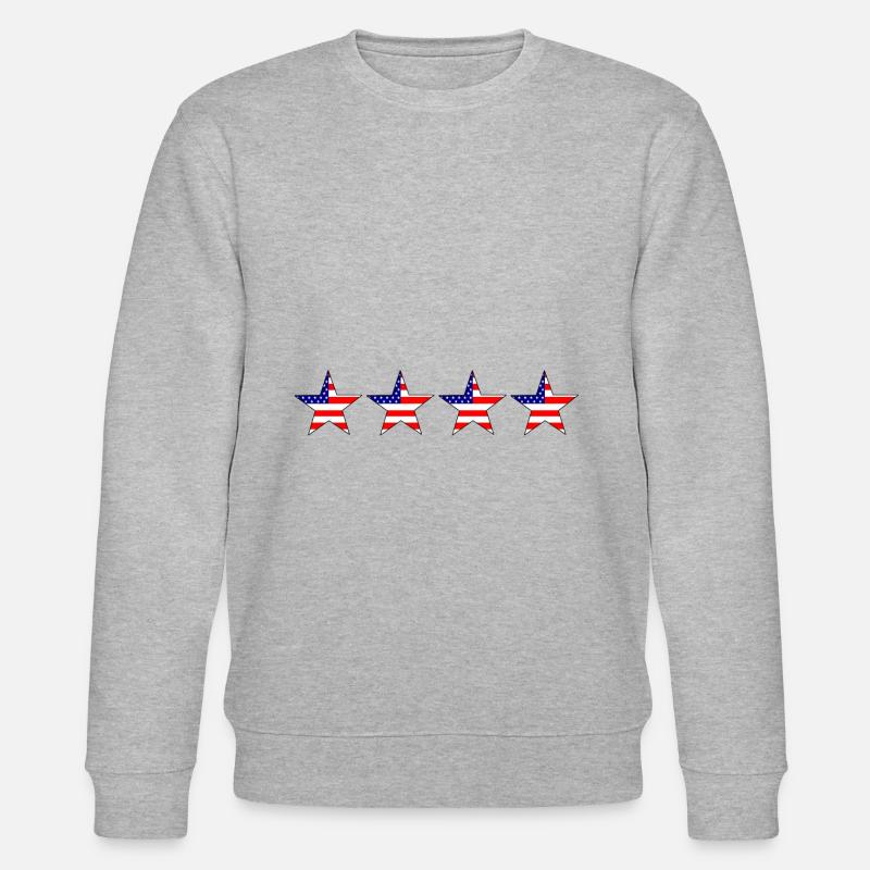 Amerika - Stanley/Stella Unisex Bio-Sweatshirt CHANGER  - Grau meliert