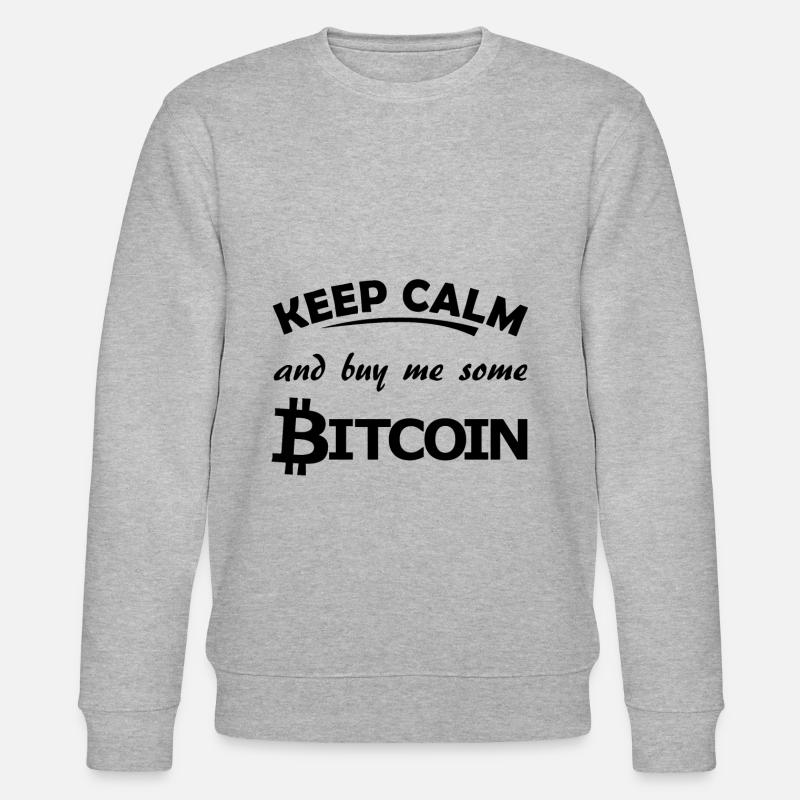 Bitcoin - Stanley/Stella Unisex Bio-Sweatshirt CHANGER  - Grau meliert
