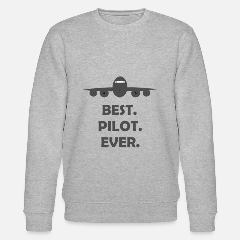 Bester Pilot - Stanley/Stella Unisex Bio-Sweatshirt CHANGER  - Grau meliert
