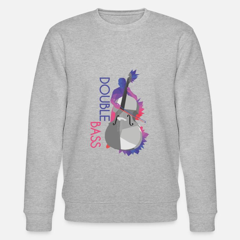 Kontrabass - Stanley/Stella Unisex Bio-Sweatshirt CHANGER  - Grau meliert