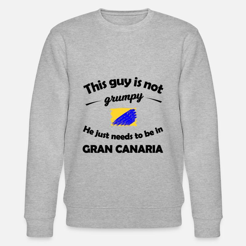 Gran Canaria Urlaub - Stanley/Stella Unisex Bio-Sweatshirt CHANGER  - Grau meliert