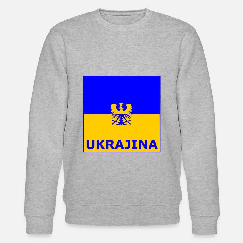 Die Ukraine - Sweat bio CHANGER Stanley/Stella Unisexe - gris chiné