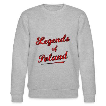 Polish legends - Stanley/Stella CHANGER Unisex Organic Sweatshirt - heather grey - Front - Nik (191cm) & Marisol (170cm)