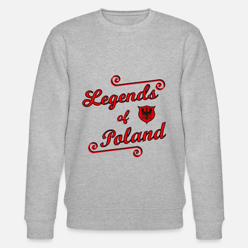 Die Polen Legenden - Stanley/Stella Unisex Bio-Sweatshirt CHANGER  - Grau meliert