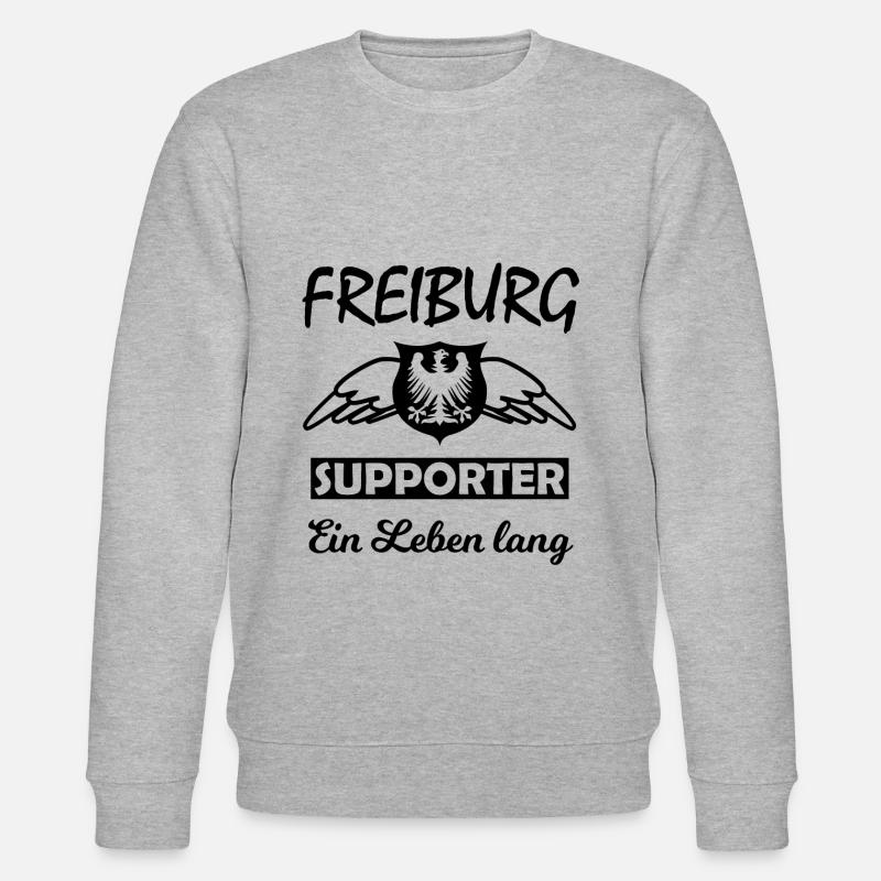Freiburg Unterstützer - Stanley/Stella Unisex Bio-Sweatshirt CHANGER  - Grau meliert