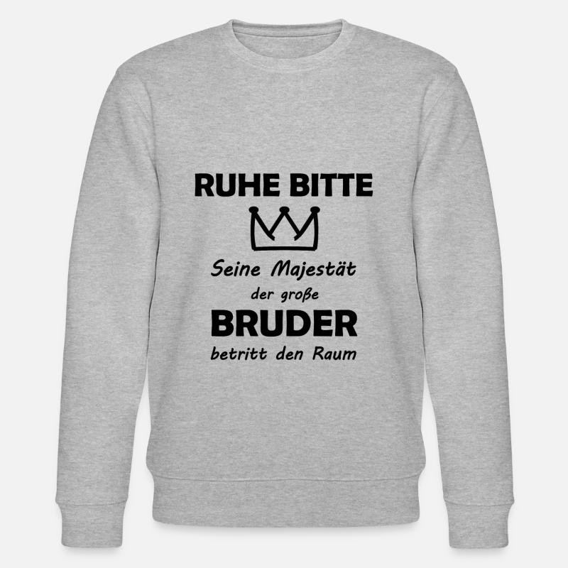 Der große Bruder - Stanley/Stella Unisex Bio-Sweatshirt CHANGER  - Grau meliert