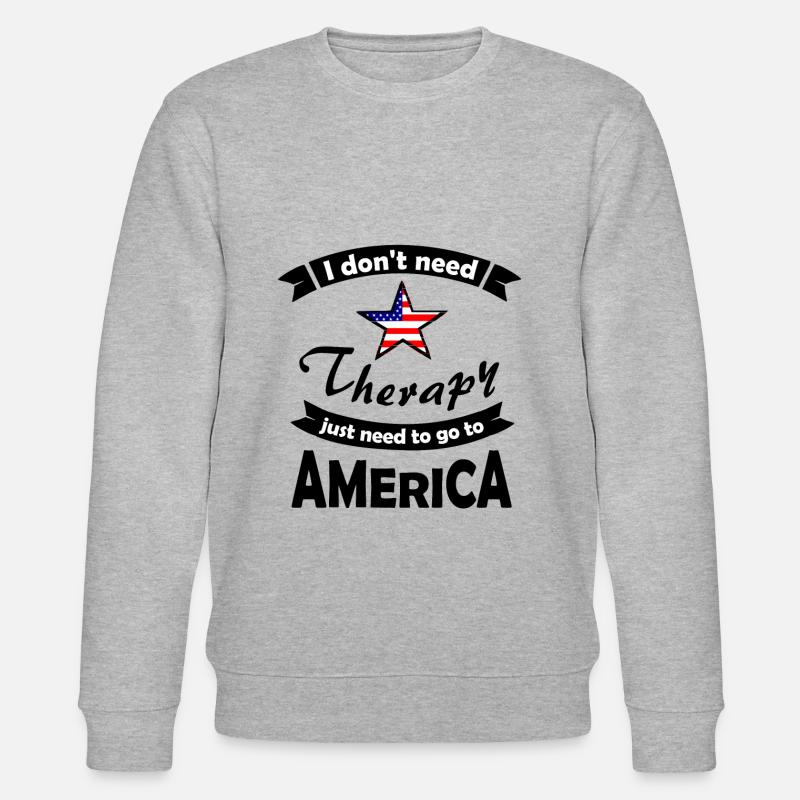 Fahrt nach Amerika - Stanley/Stella Unisex Bio-Sweatshirt CHANGER  - Grau meliert