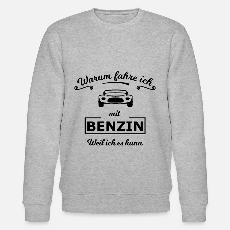 Das Benzin Auto - Stanley/Stella Unisex Bio-Sweatshirt CHANGER  - Grau meliert