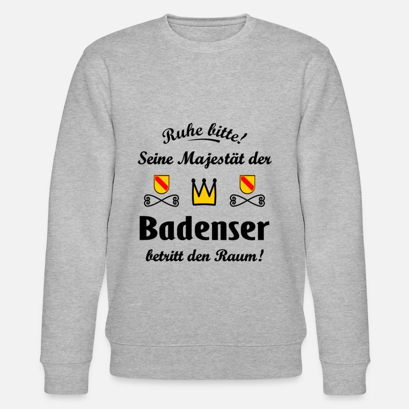 Das schöne Badnerland - Stanley/Stella Unisex Bio-Sweatshirt CHANGER  - Grau meliert