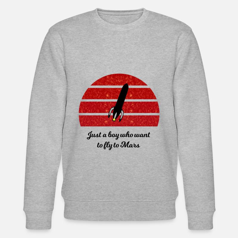 Découverte de Mars - Sweat bio CHANGER Stanley/Stella Unisexe - gris chiné