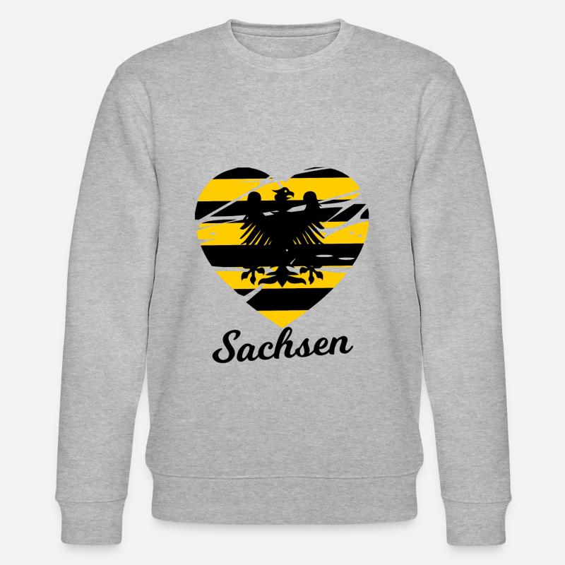 Die Sachsen Liebe - Stanley/Stella Unisex Bio-Sweatshirt CHANGER  - Grau meliert