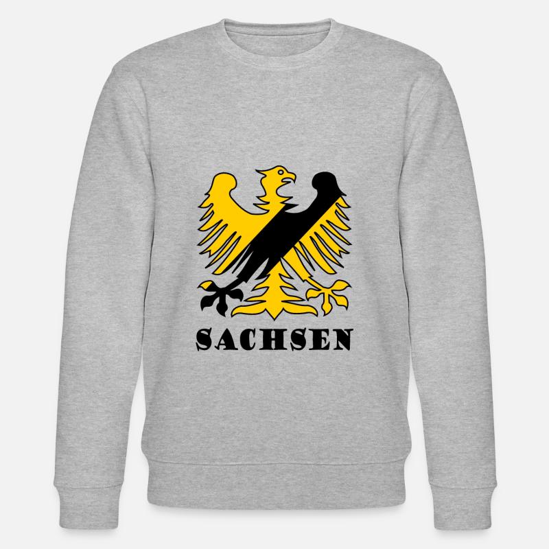 Die Sachsen im Osten - Stanley/Stella Unisex Bio-Sweatshirt CHANGER  - Grau meliert
