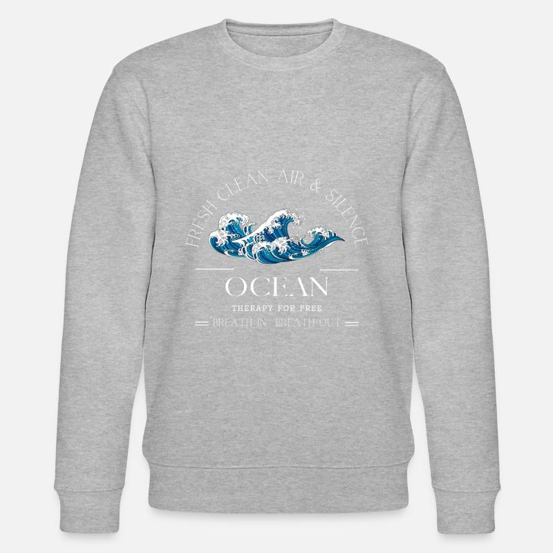 Ocean Waves Relaxation Gift - Stanley/Stella CHANGER Unisex Organic Sweatshirt - undefined