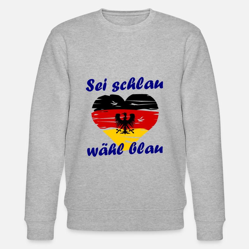 Der Deutschland Wahlkampf - Stanley/Stella Unisex Bio-Sweatshirt CHANGER  - Grau meliert