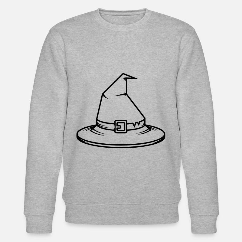 Zauberhut Hexe - Stanley/Stella Unisex Bio-Sweatshirt CHANGER  - Grau meliert