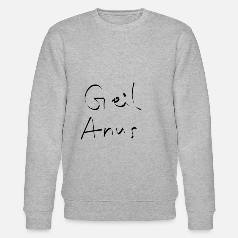 geil Anus Anal Arschfick - Stanley/Stella Unisex Bio-Sweatshirt CHANGER  - Grau meliert