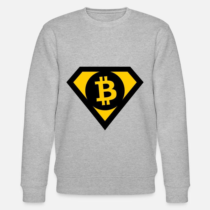 Die Bitcoin Helden - Stanley/Stella Unisex Bio-Sweatshirt CHANGER  - Grau meliert