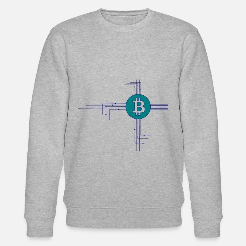 Die Blockchain Drähte - Stanley/Stella Unisex Bio-Sweatshirt CHANGER  - Grau meliert