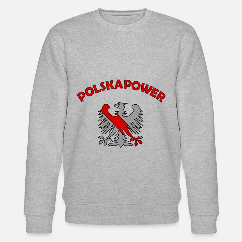 Die Macht aus Polen - Stanley/Stella Unisex Bio-Sweatshirt CHANGER  - Grau meliert