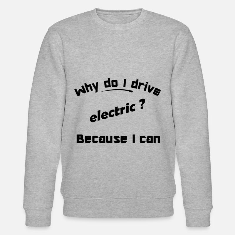 I can drive electric - Stanley/Stella Unisex Bio-Sweatshirt CHANGER  - Grau meliert