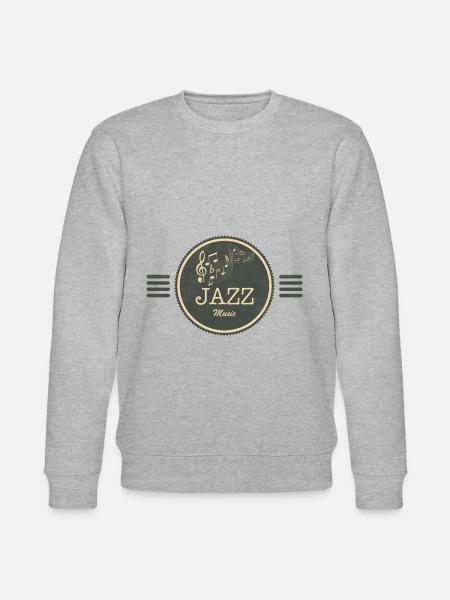 Jazz music - Stanley/Stella CHANGER Unisex Organic Sweatshirt - heather grey