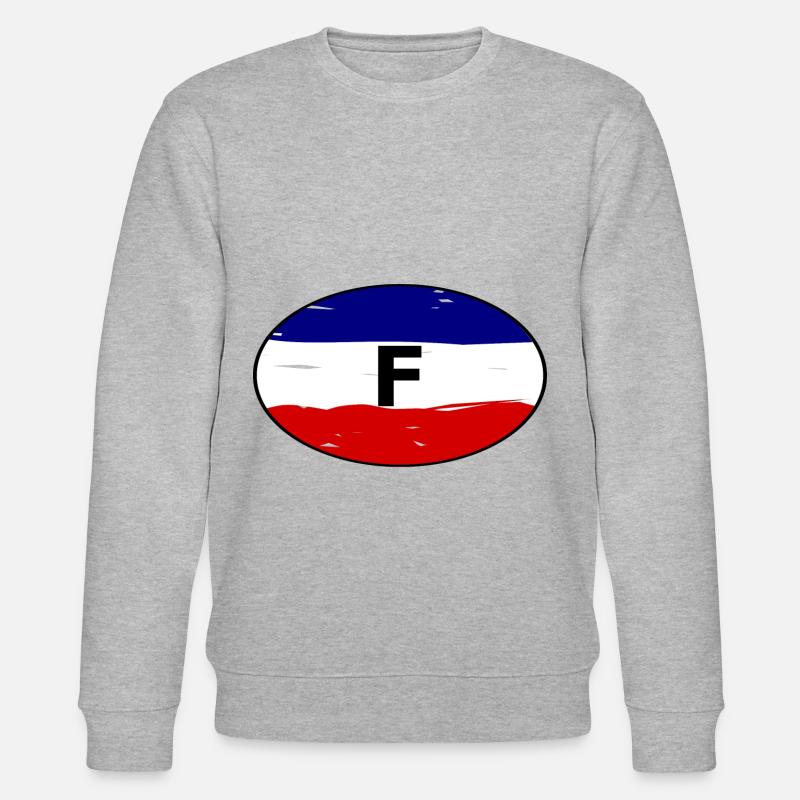 Frankreich Autoaufkleber - Stanley/Stella Unisex Bio-Sweatshirt CHANGER  - Grau meliert