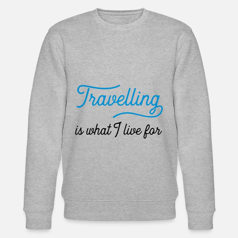travellingiswhat - Stanley/Stella Unisex Bio-Sweatshirt CHANGER  - Grau meliert