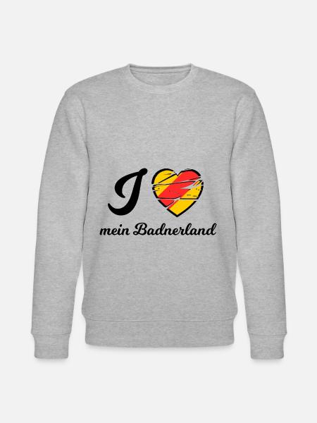 J’aime mon Badnerland - Sweat bio CHANGER Stanley/Stella Unisexe - gris chiné