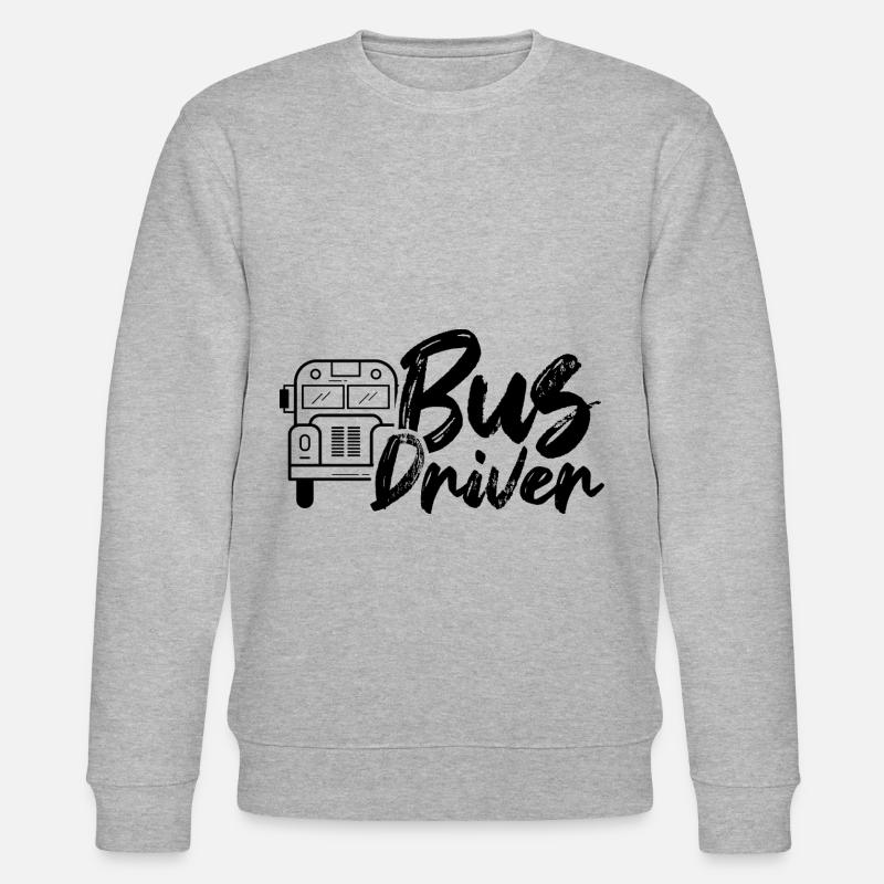 Busfahrer Bus Beruf Buslenker - Stanley/Stella Unisex Bio-Sweatshirt CHANGER - Grau meliert