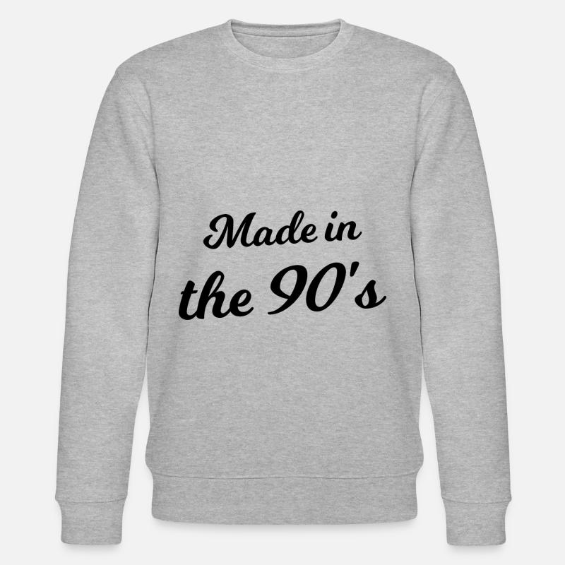 Die 90er Jahre - Stanley/Stella Unisex Bio-Sweatshirt CHANGER  - Grau meliert