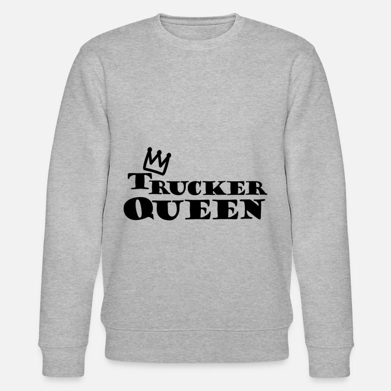 La princesse camionneuse - Sweat bio CHANGER Stanley/Stella Unisexe - gris chiné