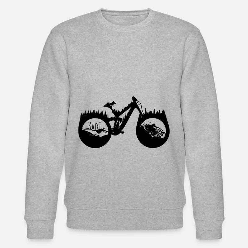 Fahrrad - Stanley/Stella Unisex Bio-Sweatshirt CHANGER  - Grau meliert